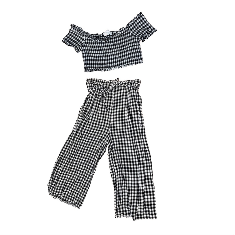 Two Piece Gingham Set